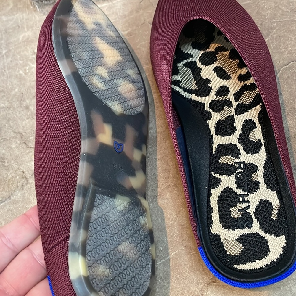 🤩Rothy’s Almond Toe Demi’s🤩 NEW BLACK CHERRY - Picture 7 of 8